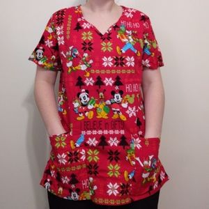 5 for $20 Disney Christmas Scrub Top